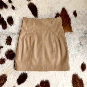 Zara faux leather skirt